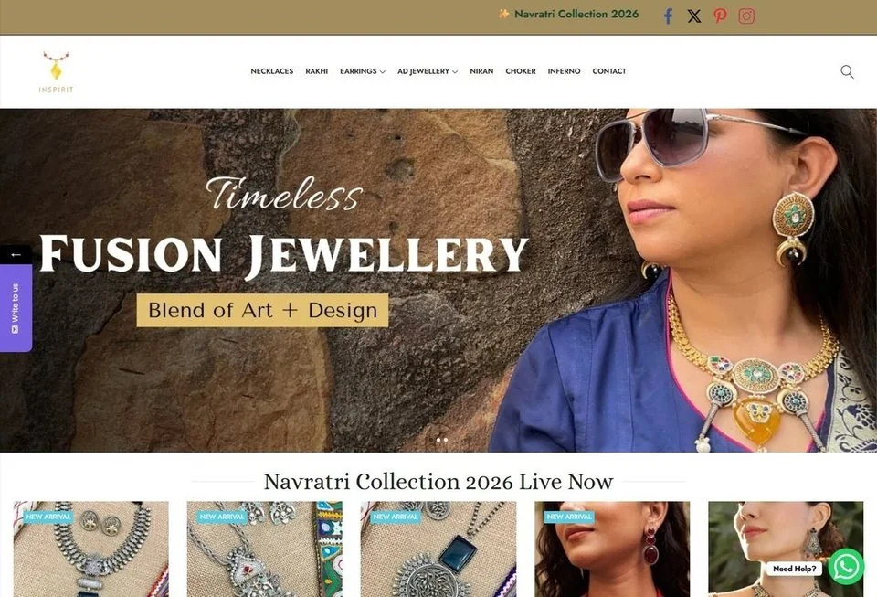 By Inspirit website screenshot — ecommerce & consumer brand marketing portfolio reference from Digital Magma
